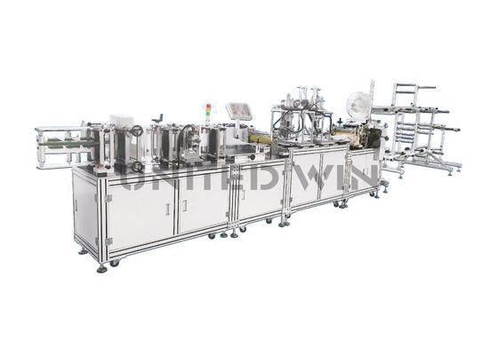 Fully Automatic Folded Face Mask Making Machine High Speed Non Woven Folding Mask Production Line
